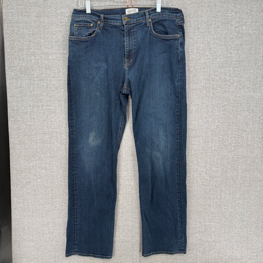 Tecovas Slim Jean Men 40x32 Dark Blue Italian Denim Stretch Country